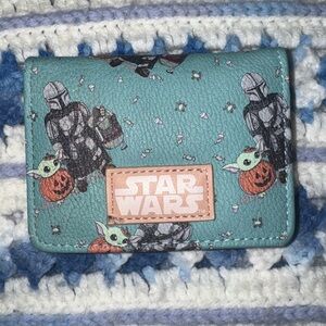 Loungefly Star Wars Mandalorian Wallet - Teal and Orange